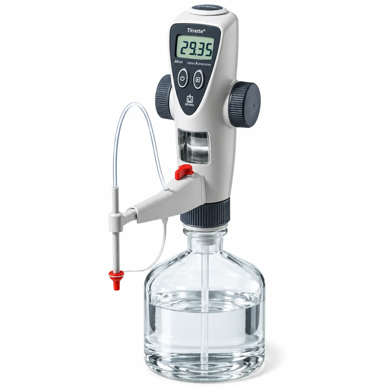 BRAND Titrette® Bottle-Top Burette – Class A Precision