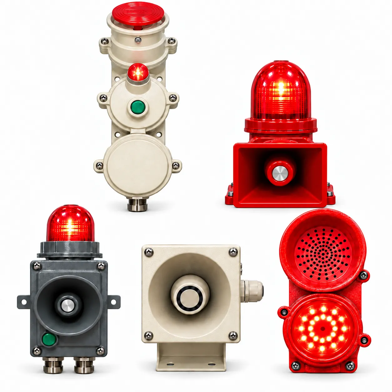 FLP Wall-Mounted Hooter with Indicator