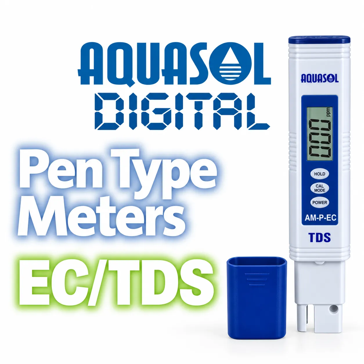 Aquasol Digital Pen Type EC/TDS Meter – AMPEC